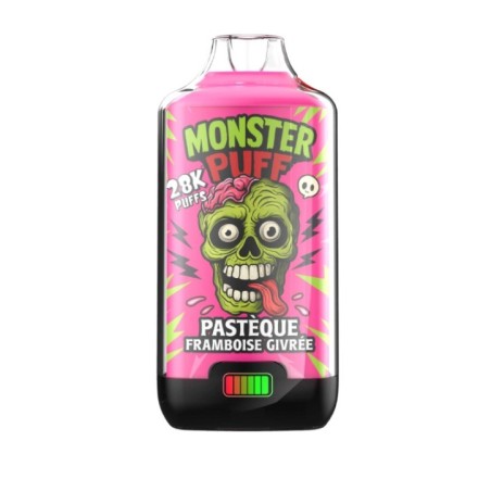 Puff Monster Puff 28k Pasteque Framboise Givree