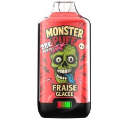Puff Monster Puff 28k Fraise Glacee