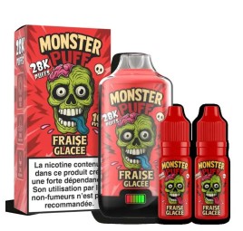 Puff Monster Puff 28k Fraise Glacee