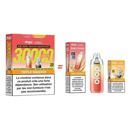 Puff Dojo Blast Bundle 30K Triple Mangue - Dojo by Vaporesso