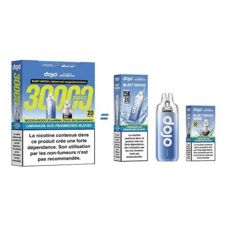 Puff Dojo Blast Bundle 30K Limonade aux Framboises Bleues - Dojo by Vaporesso