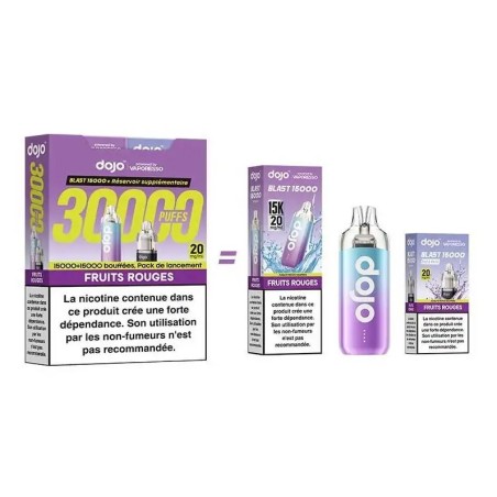 Puff Dojo Blast Bundle 30K Fruits Rouges - Dojo by Vaporesso