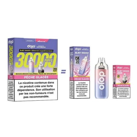 Puff Dojo Blast Bundle 30K Pêche Glacée - Dojo by Vaporesso