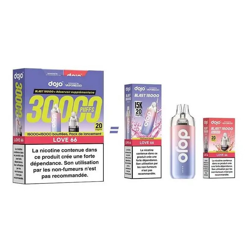 Puff Dojo Blast Bundle 30K Love66 - Dojo by Vaporesso