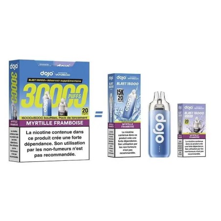 Puff Dojo Blast Bundle 30K Myrtille Framboise - Dojo by Vaporesso