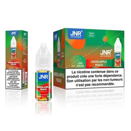 E-liquide Green Apple Peach 10ml JNR Falcon-X Plus - Sels de Nicotine 20mg