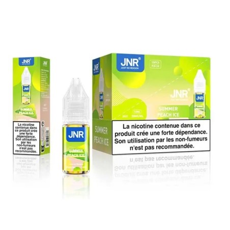 E-liquide Summer Peach Ice 10ml JNR - Peche Glacee Sels de Nicotine 20mg