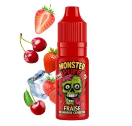 Eliquide Monster Puff 10ml Fraise Framboise Cerise Ice