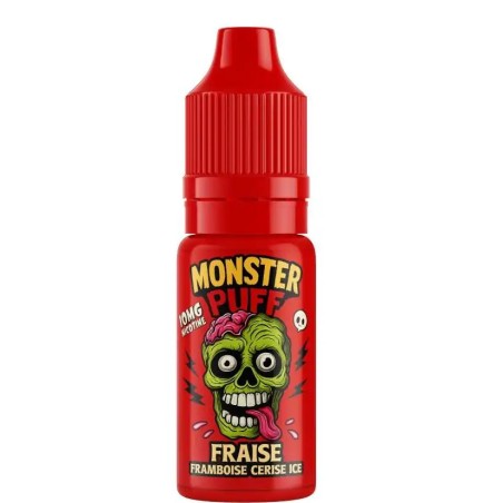 Eliquide Monster Puff 10ml Fraise Framboise Cerise Ice