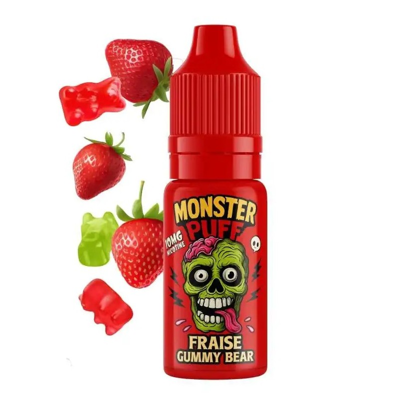 Eliquide Monster Puff 10ml Fraise Gummy Bear