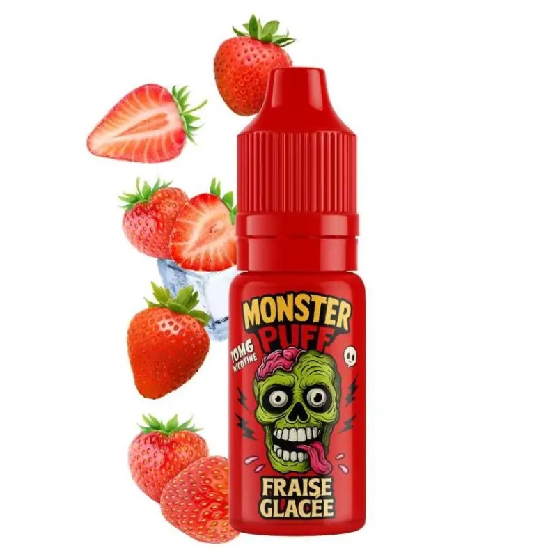 Eliquide Monster Puff 10ml Fraise Glacee