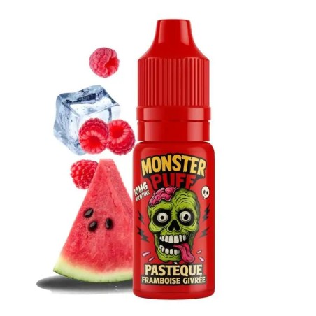 E-liquide Monster Puff Pastèque Framboise Givrée 10ml