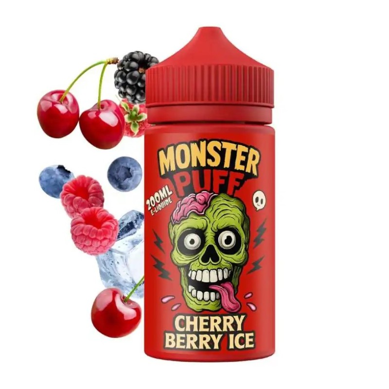 Eliquide Monster Puff 200ml Cherry Berry Ice Eliquide Monster Puff 200ml Cherry Berry Ice