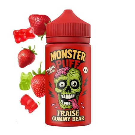 E-liquide Monster Puff 200ml Fraise Gummy Bear