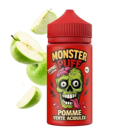 Eliquide Monster Puff 200ml Pomme Verte Acidulee