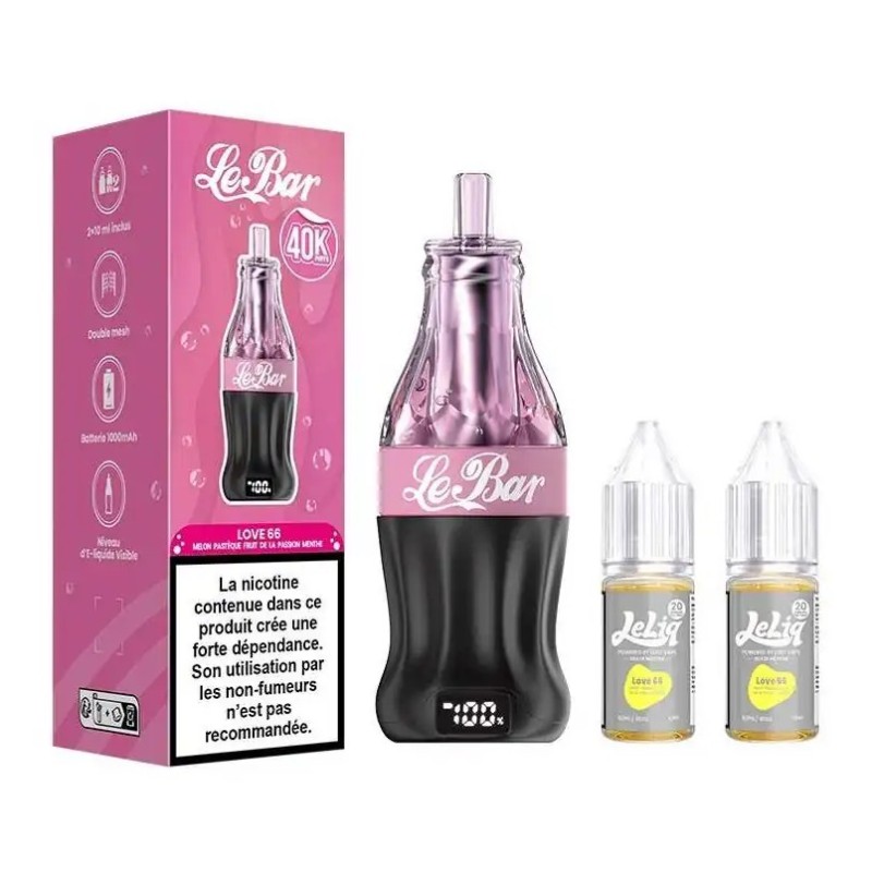 Puff Le Bar 40K 22ml Love 66 - Lost Vape Puff Le Bar 40K 22ml Love 66 - Lost Vape