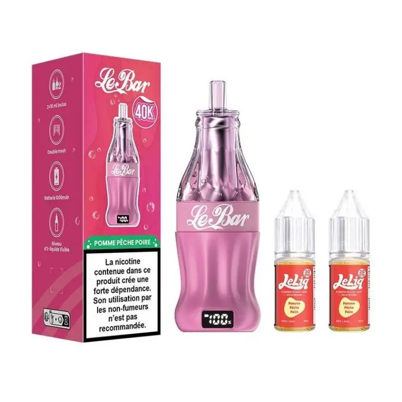 Puff Le Bar 40K Green Apple Peach Pear - Lost Vape Puff Le Bar 40K Green Apple Peach Pear - Lost Vape