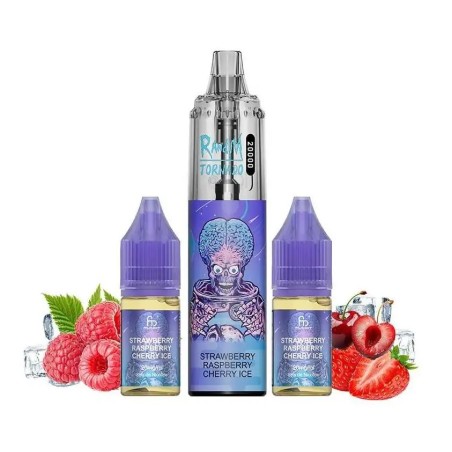 Puff Tornado RandM 20K Strawberry Raspberry Cherry Ice 850mAh - Fumot