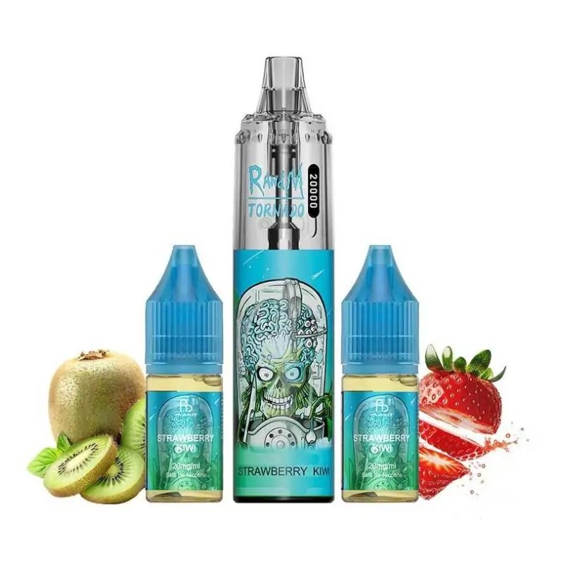 Puff Tornado RandM 20K Strawberry Kiwi 850mAh - Fumot Puff Tornado RandM 20K Strawberry Kiwi 850mAh - Fumot