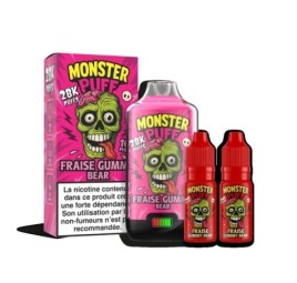Puff Monster Puff 28k Fraise Gummy Bear