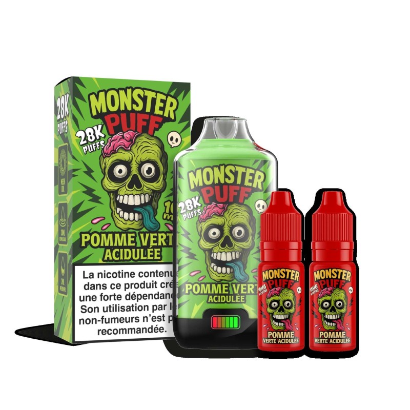 Puff Monster Puff 28k Pomme Verte Acidulee Puff Monster Puff 28k Pomme Verte Acidulee