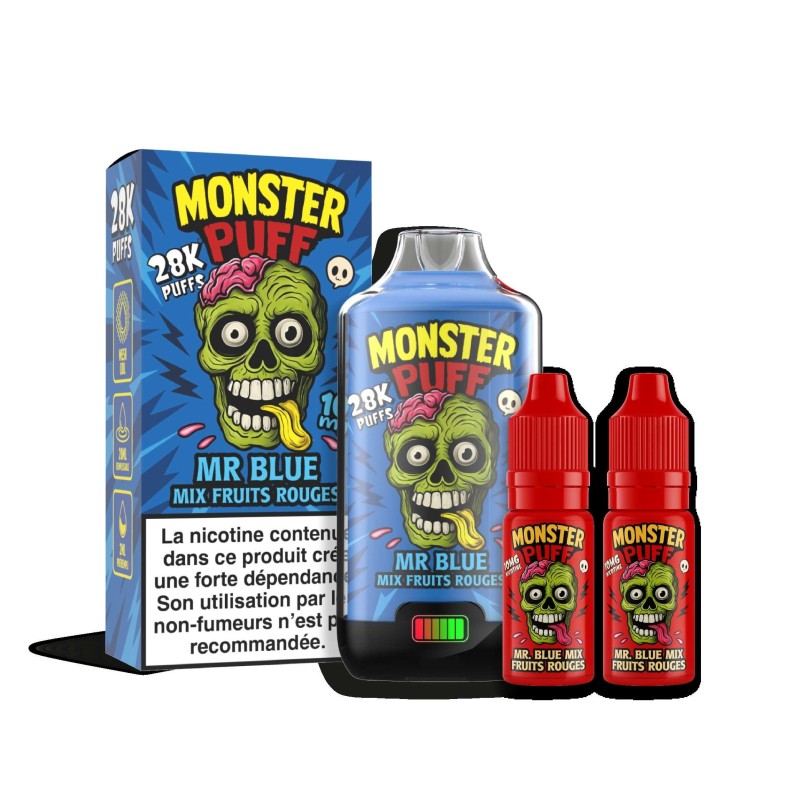Puff Monster Puff 28k Mr Blue Mix Fruits Rouges Puff Monster Puff 28k Mr Blue Mix Fruits Rouges