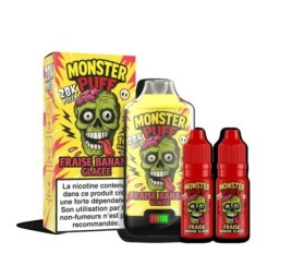 Puff Monster Puff 28k Fraise Banane Glacee