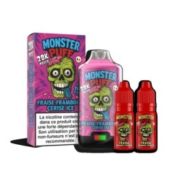 Puff Monster Puff 28k Fraise Framboise Cerise Ice