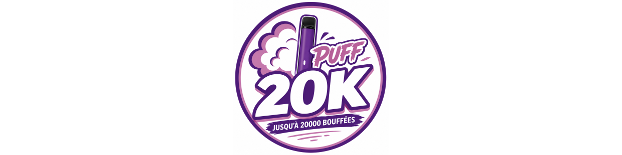 Puff 20K rechargeable | Jusqu’à 20000 bouffées